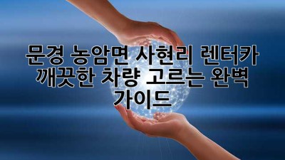문경 농암면 사현리 렌터카, 깨끗한 차량 고르는 완벽 가이드!